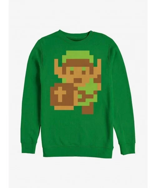 Discount Nintendo Zelda Original Link Crew Sweatshirt $13.58 Sweatshirts