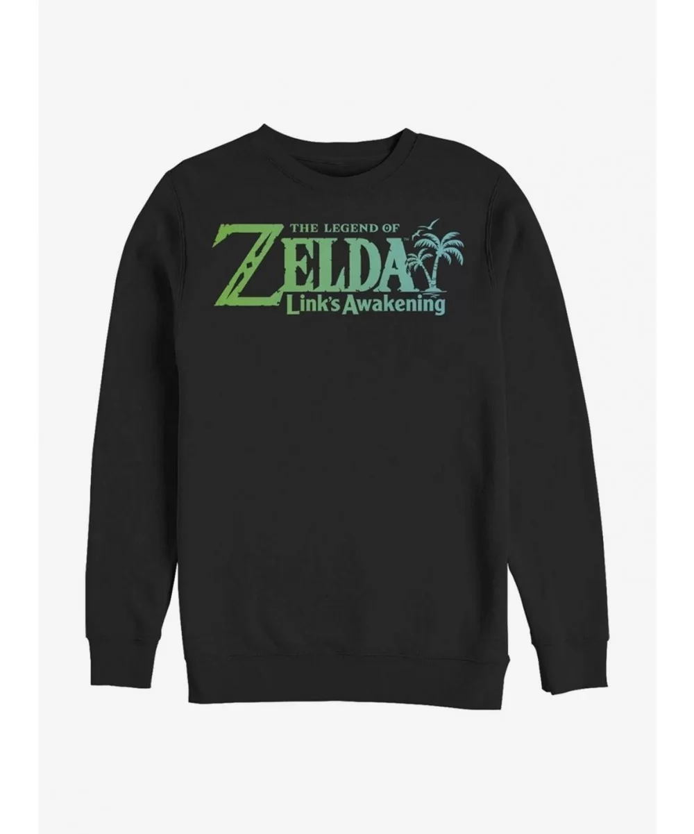 Discount Sale The Legend Of Zelda Links Awakening Art Crew Sweatshirt $12.40 Sweatshirts