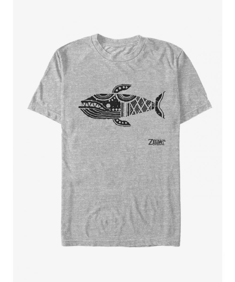 Limited-time Offer Nintendo The Legend of Zelda: Link's Awakening Whale Glyph T-Shirt $6.83 T-Shirts