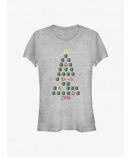 Big Sale Nintendo The Legend Of Zelda Christmas Tree Girls T-Shirt $6.47 T-Shirts