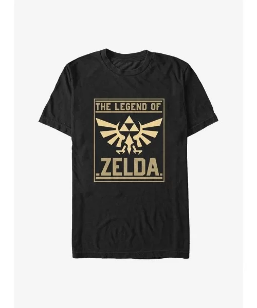 Discount The Legend of Zelda Gold Card Big & Tall T-Shirt $11.00 T-Shirts