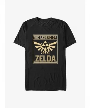 Discount The Legend of Zelda Gold Card Big & Tall T-Shirt $11.00 T-Shirts