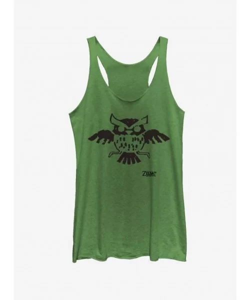 New Arrival Nintendo The Legend of Zelda: Link's Awakening Owl Glyph Girls Tank $9.53 Tanks