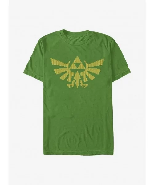 Festival Price Nintendo Zelda Ugly Holiday Triforce T-Shirt $5.44 T-Shirts