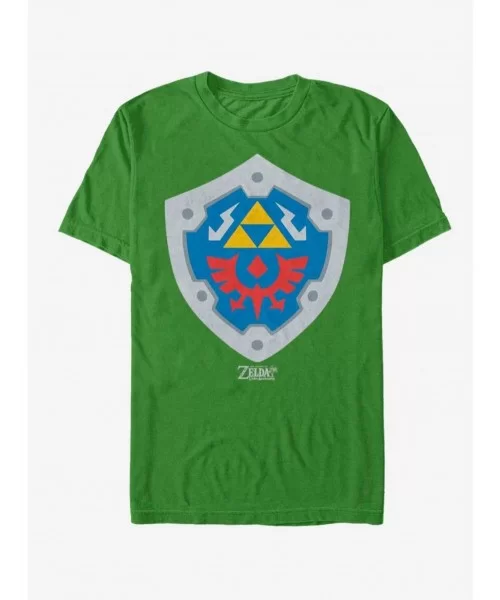 Exclusive Price Nintendo The Legend of Zelda: Link's Awakening Hylian Shield T-Shirt $7.45 T-Shirts