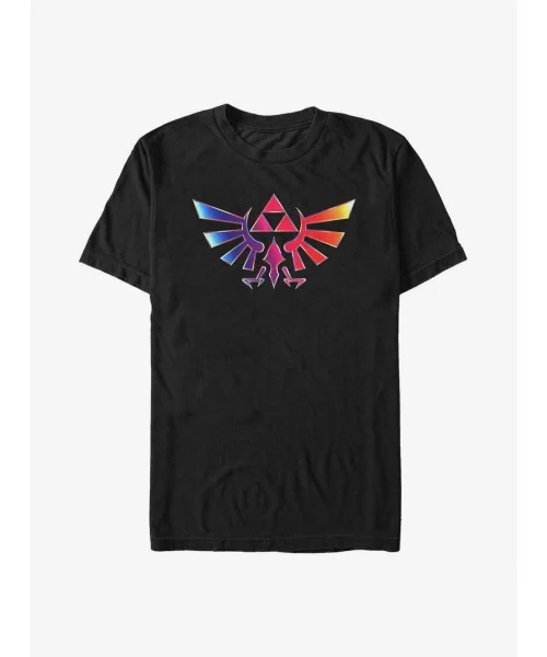 High Quality The Legend of Zelda Rainbow Hyrule Big & Tall T-Shirt $9.57 T-Shirts