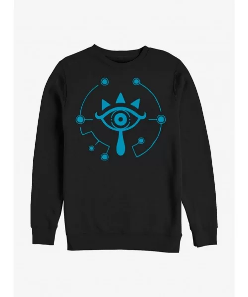 Festival Price The Legend Of Zelda Breath Of The Wild Eye Crew Sweatshirt $12.69 Sweatshirts