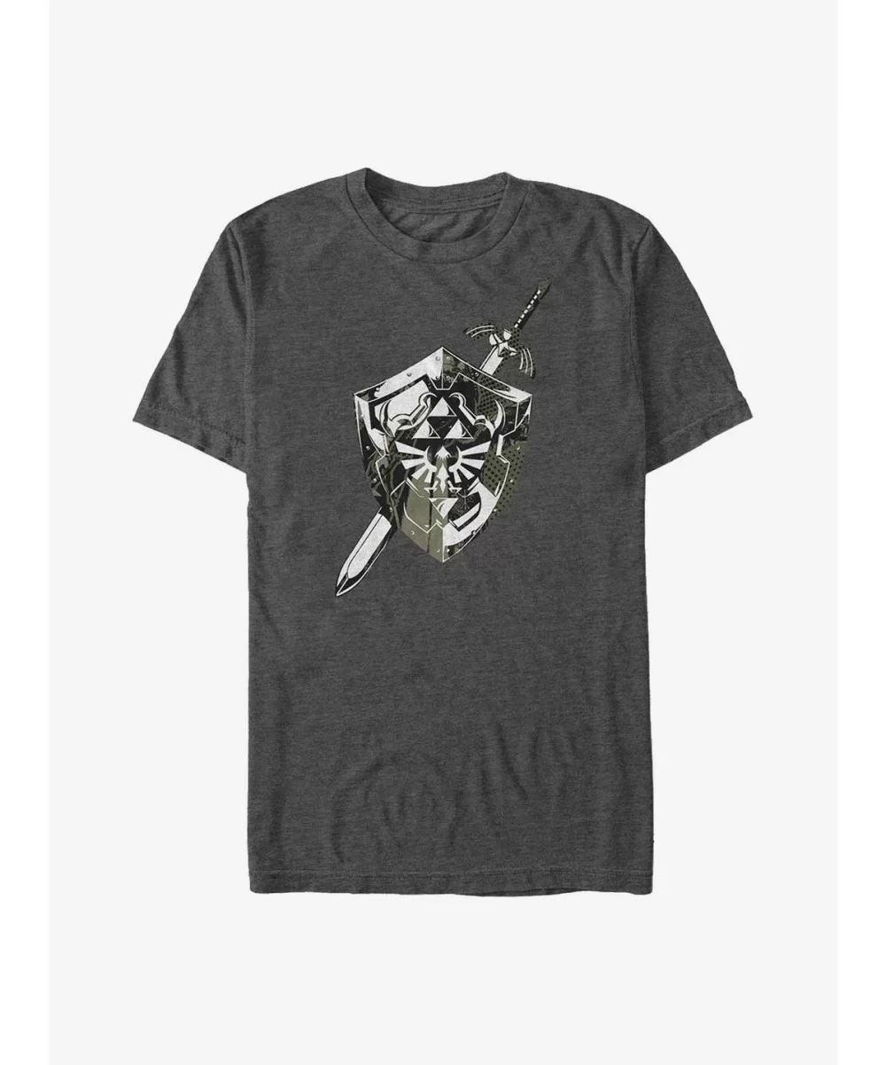 Crazy Deals The Legend of Zelda Hyrule Crest Shield and Sword Big & Tall T-Shirt $9.57 T-Shirts