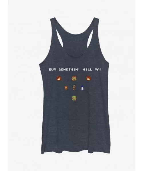 Sale Item Nintendo Legend of Zelda Merchant Buy Something Girls Tanks $9.95 Tanks