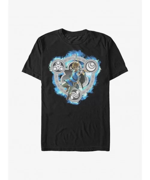 Festival Price Nintendo Zelda Wild Noir T-Shirt $5.28 T-Shirts