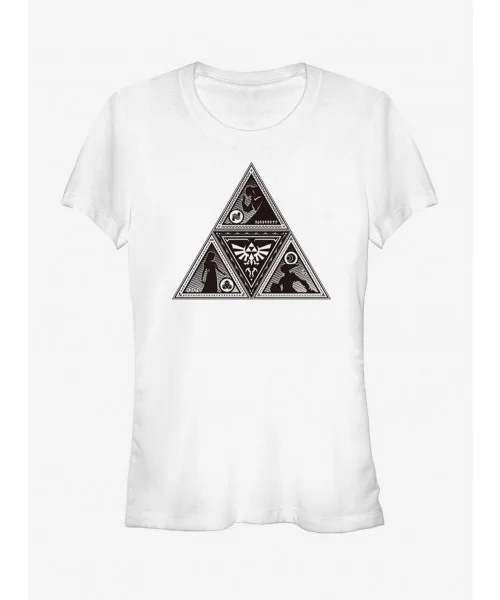 Absolute Discount Nintendo Legend of Zelda Triforce Silhouette Girls T-Shirt $7.93 T-Shirts