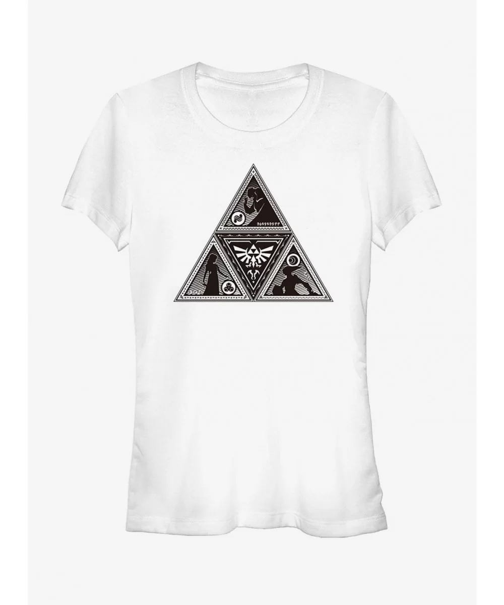 Absolute Discount Nintendo Legend of Zelda Triforce Silhouette Girls T-Shirt $7.93 T-Shirts