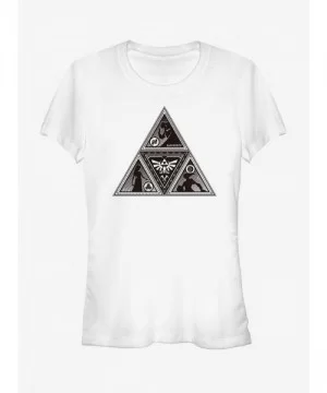 Absolute Discount Nintendo Legend of Zelda Triforce Silhouette Girls T-Shirt $7.93 T-Shirts